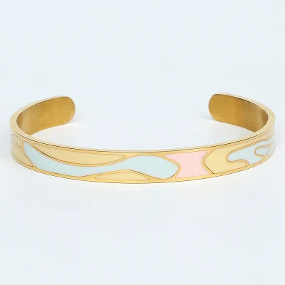 Pulseira para mulheres pulseira colorida simples joias banhadas a ouro