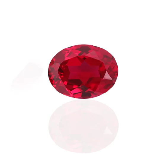 Lab Criado Ruby Oval Cut Lab Grown Ruby #5 #8 Gemstone para fazer jóias DIY